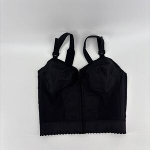 Exquisite Form 5107530 Front Close Longline Posture Bra Black 38C